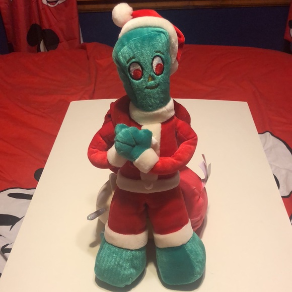 VTG Standing Gumby Santa Plush 16" Good Stuff 1999 Prema Toy Co. Rare Christmas - Picture 2 of 6
